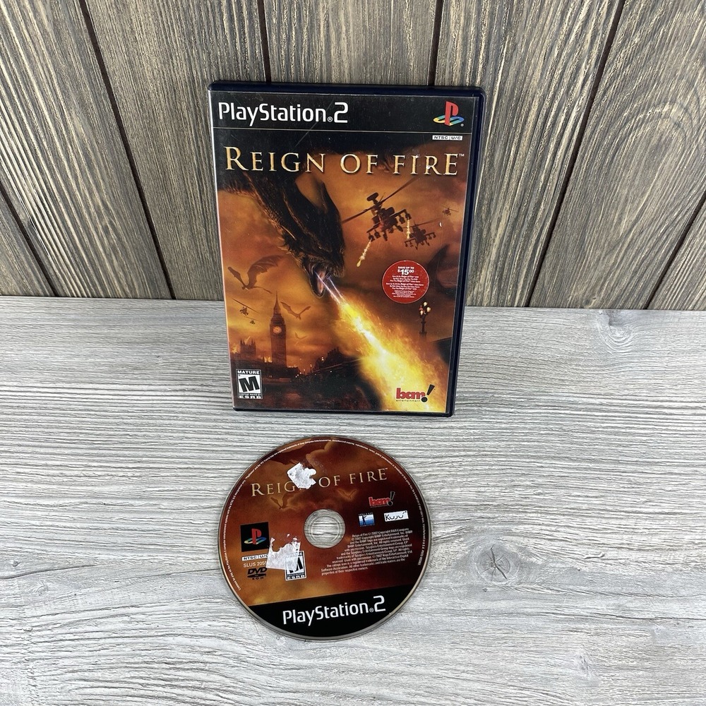 Reign of Fire  PS2 Sony Playstation 2 Video Game Tested Working
